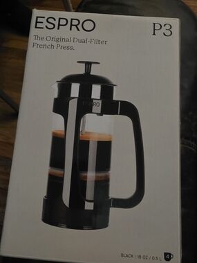 Espro P3 Black Dual-Filter French Press Coffee Maker